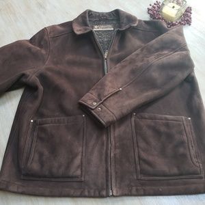 Columbia Dark Brown Suede Jacket